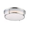 Maxim Lighting Rogue 1-Light 17" Wide Satin Nickel Flush Mount Light 10274WTSN - alternate 1